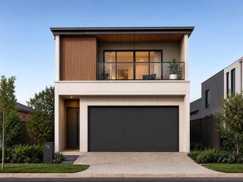 Type B double storey residence facade